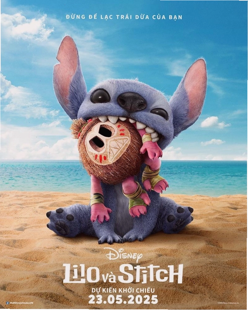 Stitch tinh nghịch nhìn Lilo