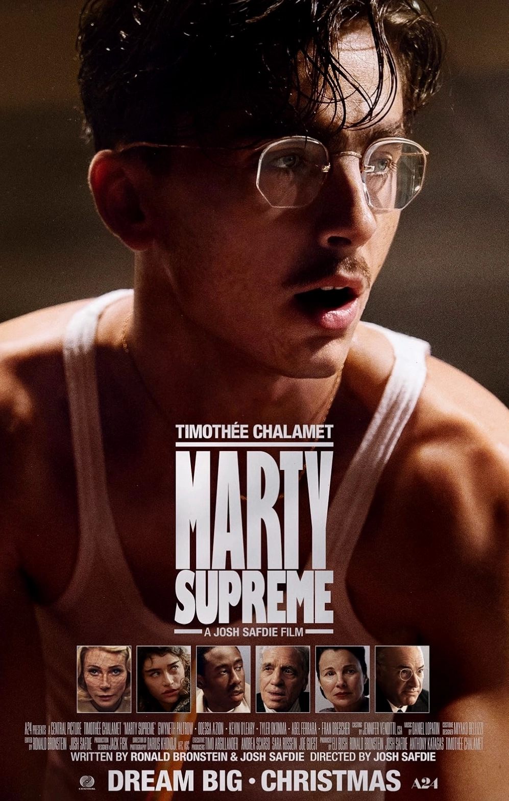 Tạo hình của Timothée Chalamet trong phim Marty Supreme. Ảnh: A24