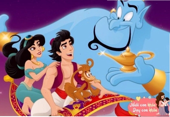Thần đèn Aladin xuất hiện từ cây đèn