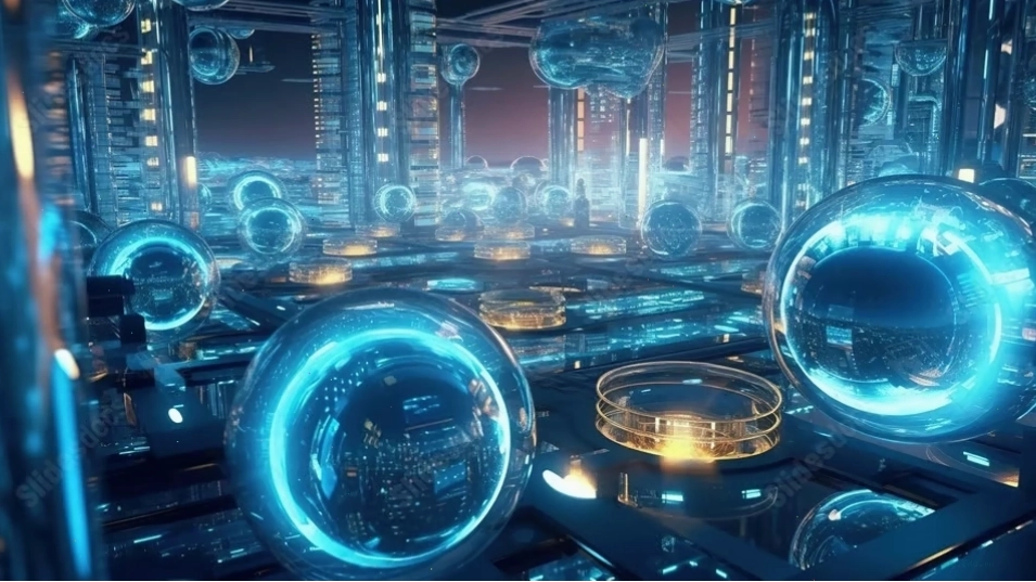 Thành phố công nghệ cao với yếu tố Cyberpunk