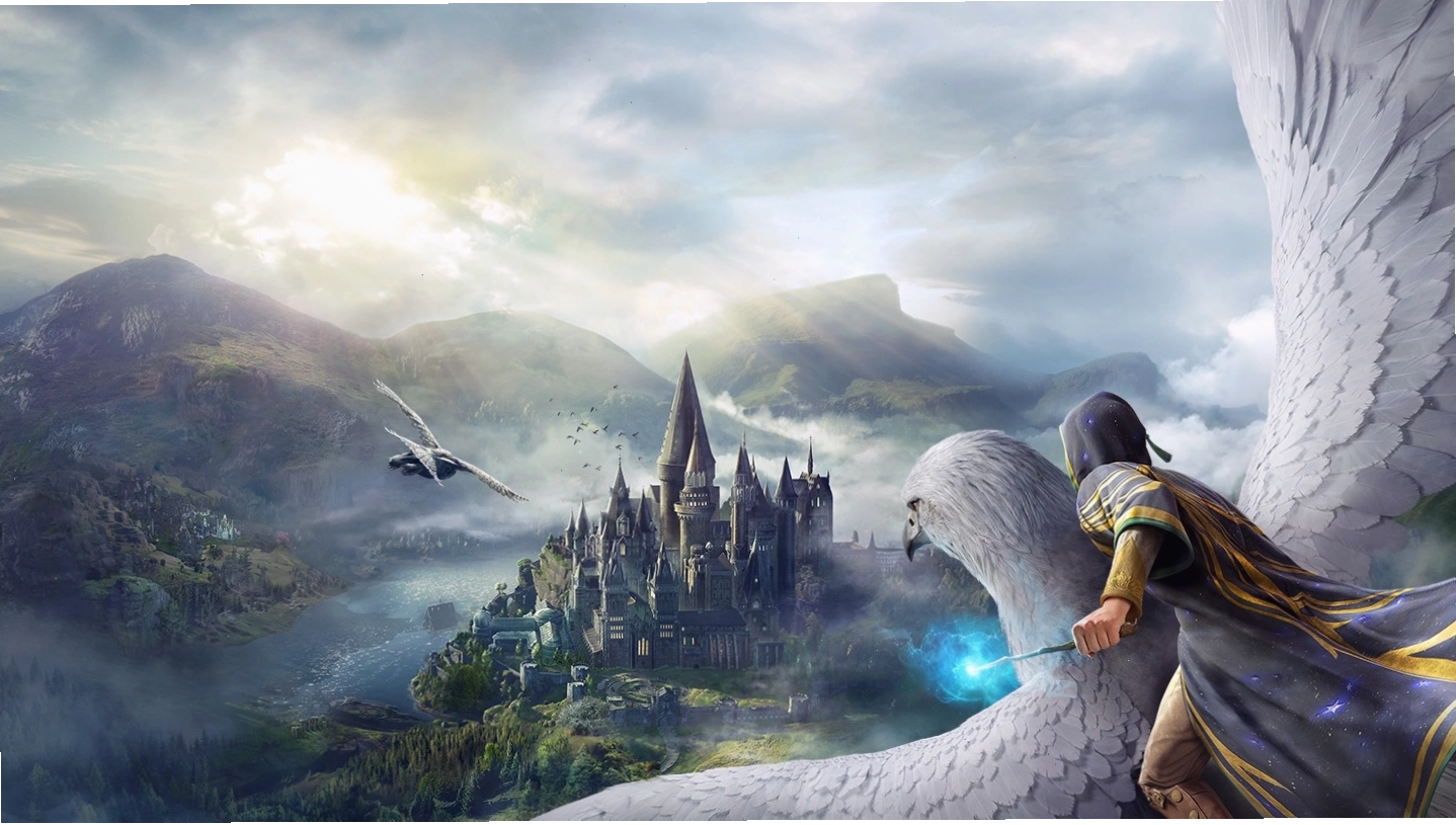 Toàn cảnh lâu đài Hogwarts tráng lệ nhìn từ xa