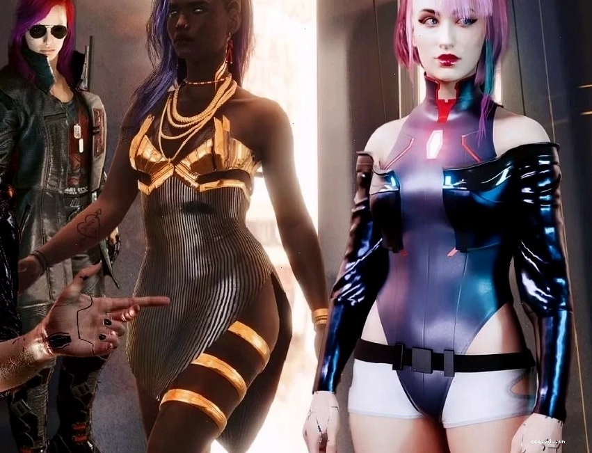 Trang phục cyberpunk với chất liệu da và kim loại