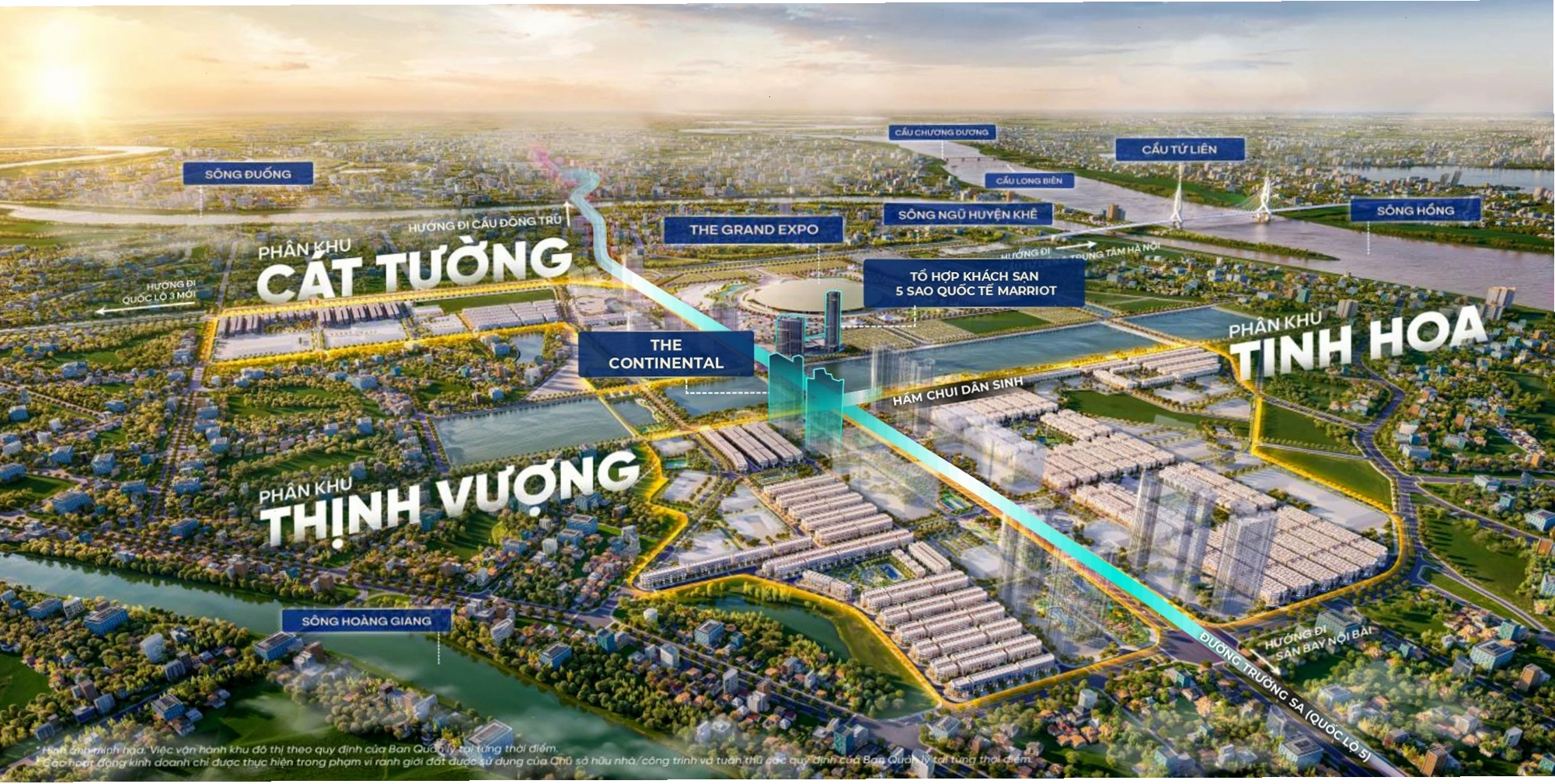 Vị trí đắc địa của The Continental Cổ Loa