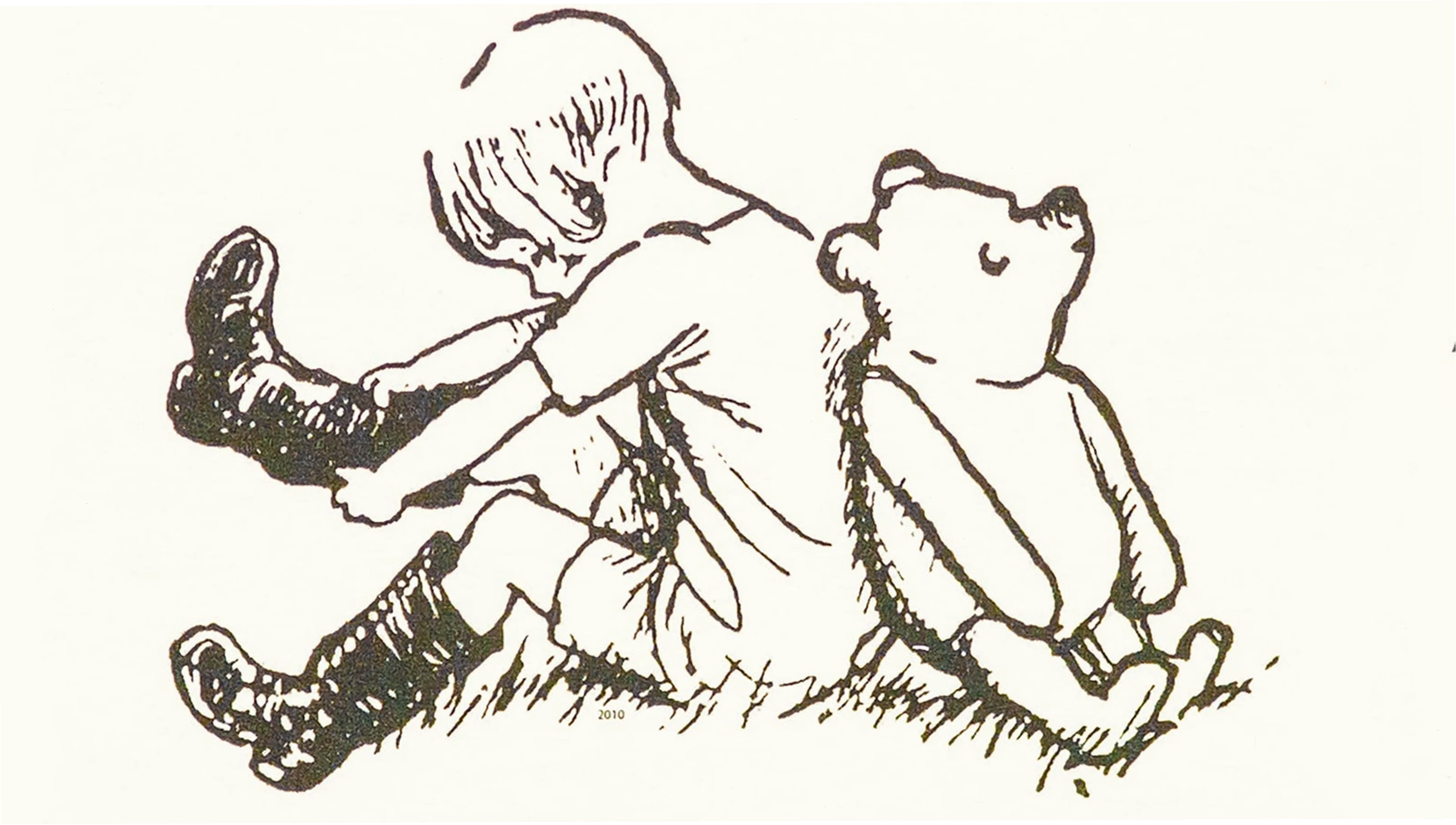 Winnie the Pooh và Christopher Robin chia sẻ khoảnh khắc ấm áp
